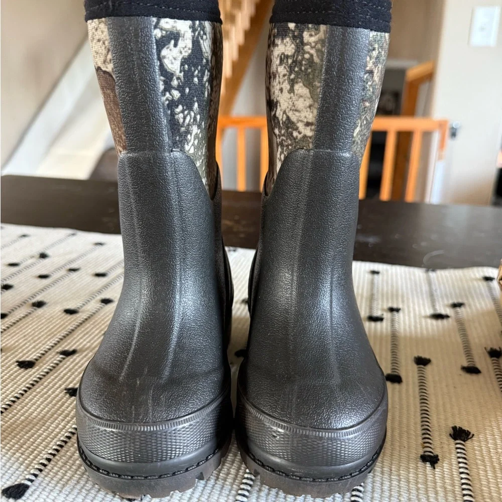RedHead Kids Black & Camo Waterproof Pull-On Boots